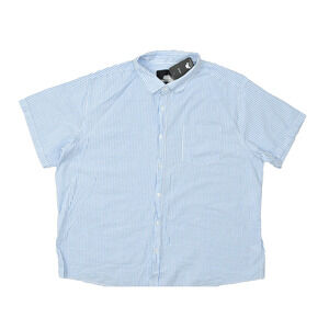 Winston Men's Blue & White Stripe Button Down Shirt Regular Size 4XL NEW